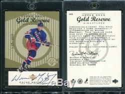 1998-99 Upper Deck UD Gold Reserve Wayne Gretzky Auto Autograph WG #115/200