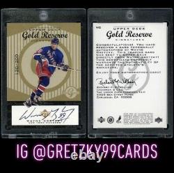 1998-99 Upper Deck Wayne Gretzky Gold Reserve Auto 120/200