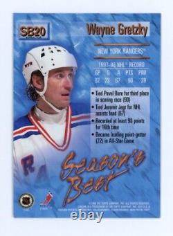1998 O-Pee-Chee OPC Chrome WAYNE GRETZKY Topps Season's Best REFRACTOR #SB20