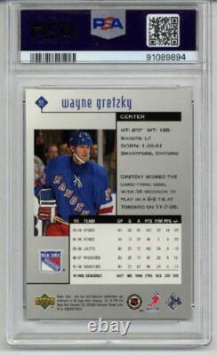 1998 Upper Deck Black Diamond Single Wayne Gretzky Card Rangers Psa 10 Low Pop