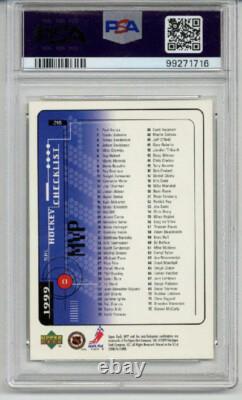 1998 Upper Deck Mvp #218 Wayne Gretzky Card New York Rangers Psa 10 Low Pop Rare