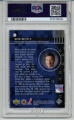 1998 Upper Deck Mvp Dynamics #d12 Wayne Gretzky Card Rangers Psa 10 Low Pop 4