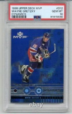 1998 Upper Deck Mvp Dynamics #d12 Wayne Gretzky Card Rangers Psa 10 Low Pop Rare