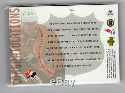 1999-00 Upper Deck Canadian Hero Game Used Jersey Wg3 Wayne Gretzky Rare