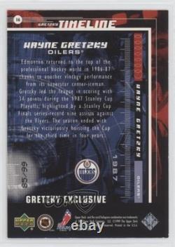 1999-00 Upper Deck Gretzky Exclusive Gold 85/99 Wayne Gretzky #16 HOF 2d8