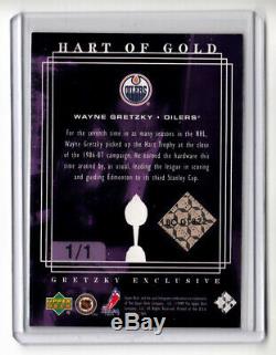 1999-00 Upper Deck Gretzky Exclusive Hart Of Gold Wayne Gretzky 1/1