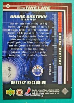 1999-00 Upper Deck Gretzky Exclusives Gold 70/99 #11 Wayne Gretzky Hockey