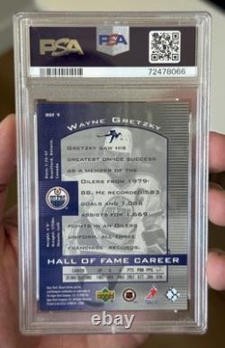 1999-00 Upper Deck Hall of Fame Wayne Gretzky #HOF9 PSA Authentic Auto Oilers