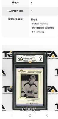 1999-00 Upper Deck MVP Legendary One Wayne Gretzky #LO-1 Graded By TGA