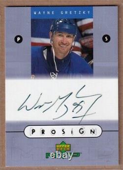 1999-00 Upper Deck MVP ProSign #WG WAYNE GRETZKY Auto New York Rangers