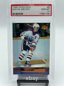 1999-00 Upper Deck Oilers Hockey Card #5 Wayne Gretzky PSA 10 NHL GOAT Low POP