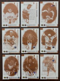 1999-00 Upper Deck Shooting Legend Full Set Wayne Gretzky 1 99