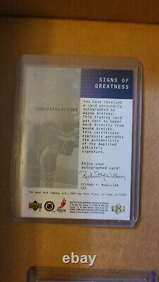 1999 00 Upper Deck Signs of Greatness Autograph Wayne Gretzky NY Rangers HOF