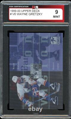 1999-00 Upper Deck #V6 Wayne Gretzky visionary Acetate KSA 9 Mint