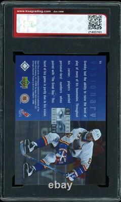 1999-00 Upper Deck #V6 Wayne Gretzky visionary Acetate KSA 9 Mint