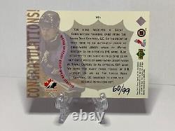 1999-00 Upper Deck Wayne Gretzky Dual GAME WORN Jerseys #'d /99 Canada Rangers