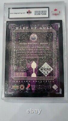 1999-00 Upper Deck Wayne Gretzky Exclusive Platinum 1/1 Graded 10 Hart Of Gold