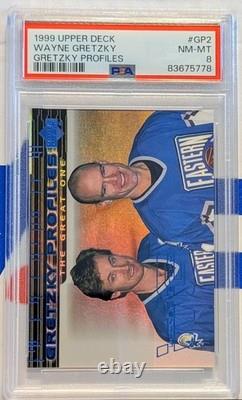 1999-00 Upper Deck Wayne Gretzky Profiles #GP2 PSA NM-MT 8 Base Parrelel Hockey