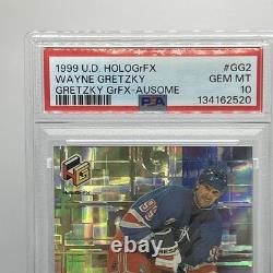 1999-00 Upper PSA 10 Deck HoloGrFX Gretzky GrFX AuSOME Wayne Gretzky #GG2-AU HOF