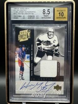 1999-2000 Upper Deck GAME JERSEY AUTOGRAPHS Wayne Gretzky #WGJ /40