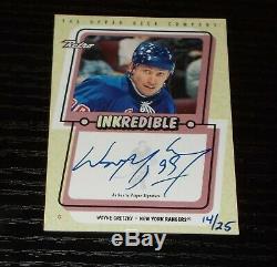 1999-2000 Upper Deck Wayne Gretzky Retro Inkredible #WG Autographed 14/25