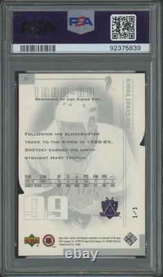 1999 UD Gretzky #20 Wayne Gretzky Living Legend Only One 99 #1/1 PSA 9