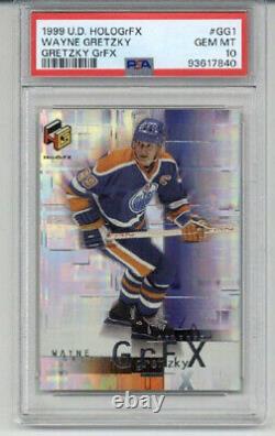 1999 UPPER DECK HOLOGrFX GRETZKY GrFX #GG1 WAYNE GRETZKY CARD OILERS PSA 10 RARE