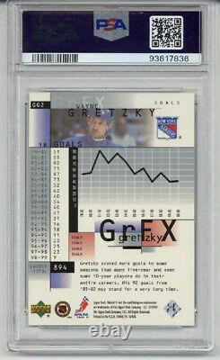 1999 UPPER DECK HOLOGrFX GRETZKY GrFX #GG2 WAYNE GRETZKY CARD RANGERS PSA 10