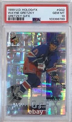1999 UPPER DECK HOLOGrFX GRETZKY GrFX #GG2 WAYNE GRETZKY RANGERS PSA 10 LOW POP