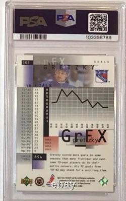 1999 UPPER DECK HOLOGrFX GRETZKY GrFX #GG2 WAYNE GRETZKY RANGERS PSA 10 LOW POP