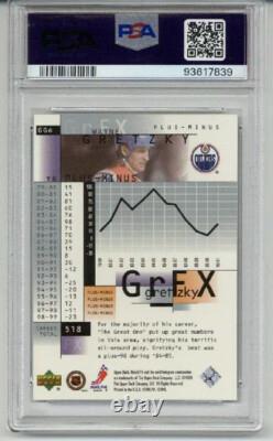 1999 UPPER DECK HOLOGrFX GRETZKY GrFX #GG6 WAYNE GRETZKY CARD OILERS PSA 10 RARE