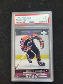 1999 UPPER DECK WAYNE GRETZKY UD EXCLUSIVES #7 Top POP PSA 9 Oilers 016/100
