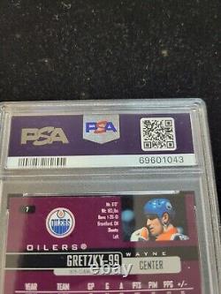 1999 UPPER DECK WAYNE GRETZKY UD EXCLUSIVES #7 Top POP PSA 9 Oilers 016/100