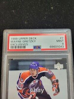 1999 UPPER DECK WAYNE GRETZKY UD EXCLUSIVES #7 Top POP PSA 9 Oilers 016/100
