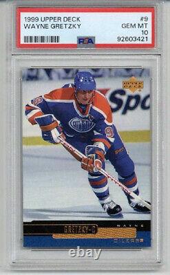 1999 Upper Deck #9 Wayne Gretzky Card Edmonton Oilers Psa 10 Low Pop Rare