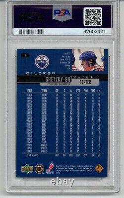 1999 Upper Deck #9 Wayne Gretzky Card Edmonton Oilers Psa 10 Low Pop Rare