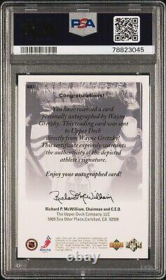 1999 Upper Deck Authentics Wayne Gretzky Autograph #WG1 PSA 6