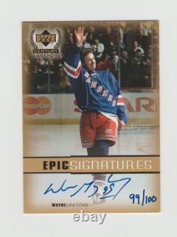 1999 Upper Deck Century Legends WAYNE GRETZKY Epic Signatures Gold Auto #99/100