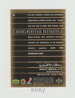 1999 Upper Deck Century Legends WAYNE GRETZKY Epic Signatures Gold Auto #99/100