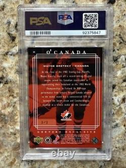 1999 Upper Deck Exclusives Platinum 1/1 Wayne Gretzky PSA 7