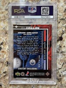 1999 Upper Deck Exclusives Platinum 1/1 Wayne Gretzky PSA 7