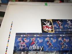 1999 Upper Deck Hockey Wayne Gretzky Retires Uncut Full Sheet 3 X 5 Inches