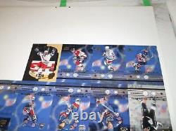 1999 Upper Deck Hockey Wayne Gretzky Retires Uncut Full Sheet 3 X 5 Inches