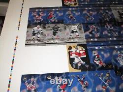 1999 Upper Deck Hockey Wayne Gretzky Retires Uncut Full Sheet 3 X 5 Inches