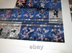 1999 Upper Deck Hockey Wayne Gretzky Retires Uncut Full Sheet 3 X 5 Inches