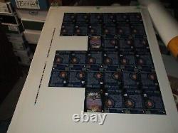 1999 Upper Deck Hockey Wayne Gretzky Retires Uncut Full Sheet 3 X 5 Inches