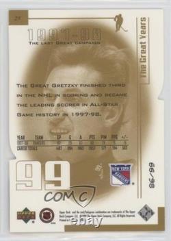 1999 Upper Deck Living Legend More than a Number 86/99 Wayne Gretzky #29 HOF 2d8