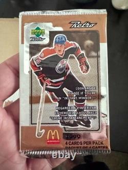 1999 Upper Deck McDonald's RETRO Hockey 100 Factory Sealed Packs Gretzky