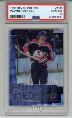 1999 Upper Deck Spx 99 Cheers #ch3 Wayne Gretzky Card Oilers Psa 10 Low Pop Rare