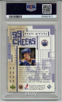 1999 Upper Deck Spx 99 Cheers #ch3 Wayne Gretzky Card Oilers Psa 10 Low Pop Rare